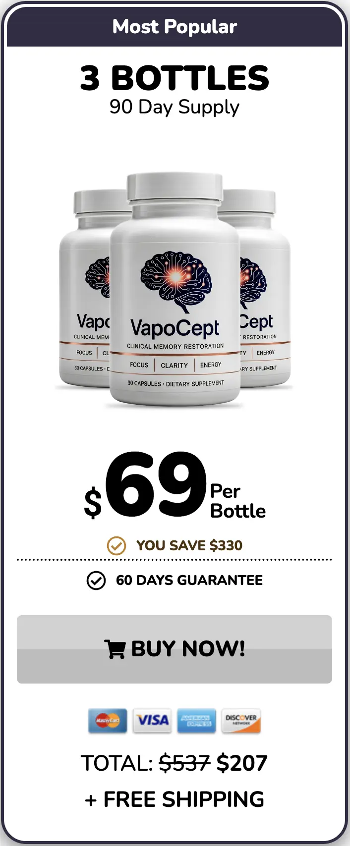 VapoCept three bottles order